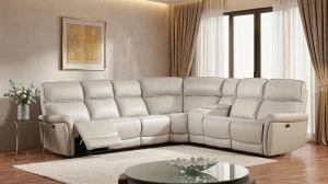 Skórzany narożnik z funkcją relax Dallas