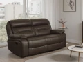 Brązowa (czekolada 0309) elegancka skórzana kanapa Denver