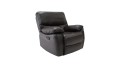 Skórzany fotel Seattle z funkcją relax, kolor ciemny brąz