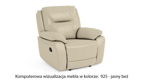 Fotel skórzany Atlanta z funkcją relax